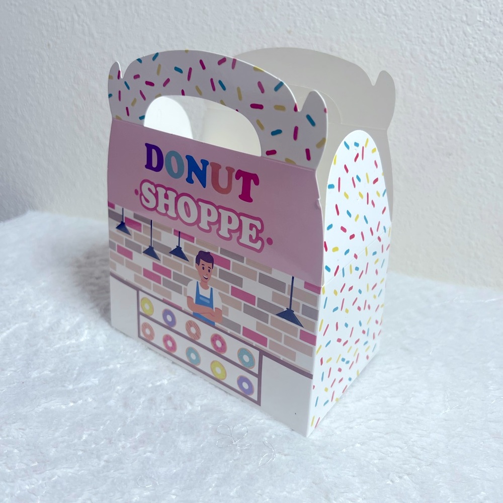 Donut shop goodie boxes for party